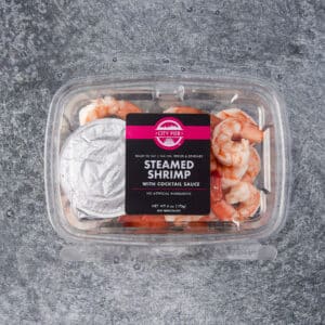 Steamed Shrimp With Cocktail Sauce